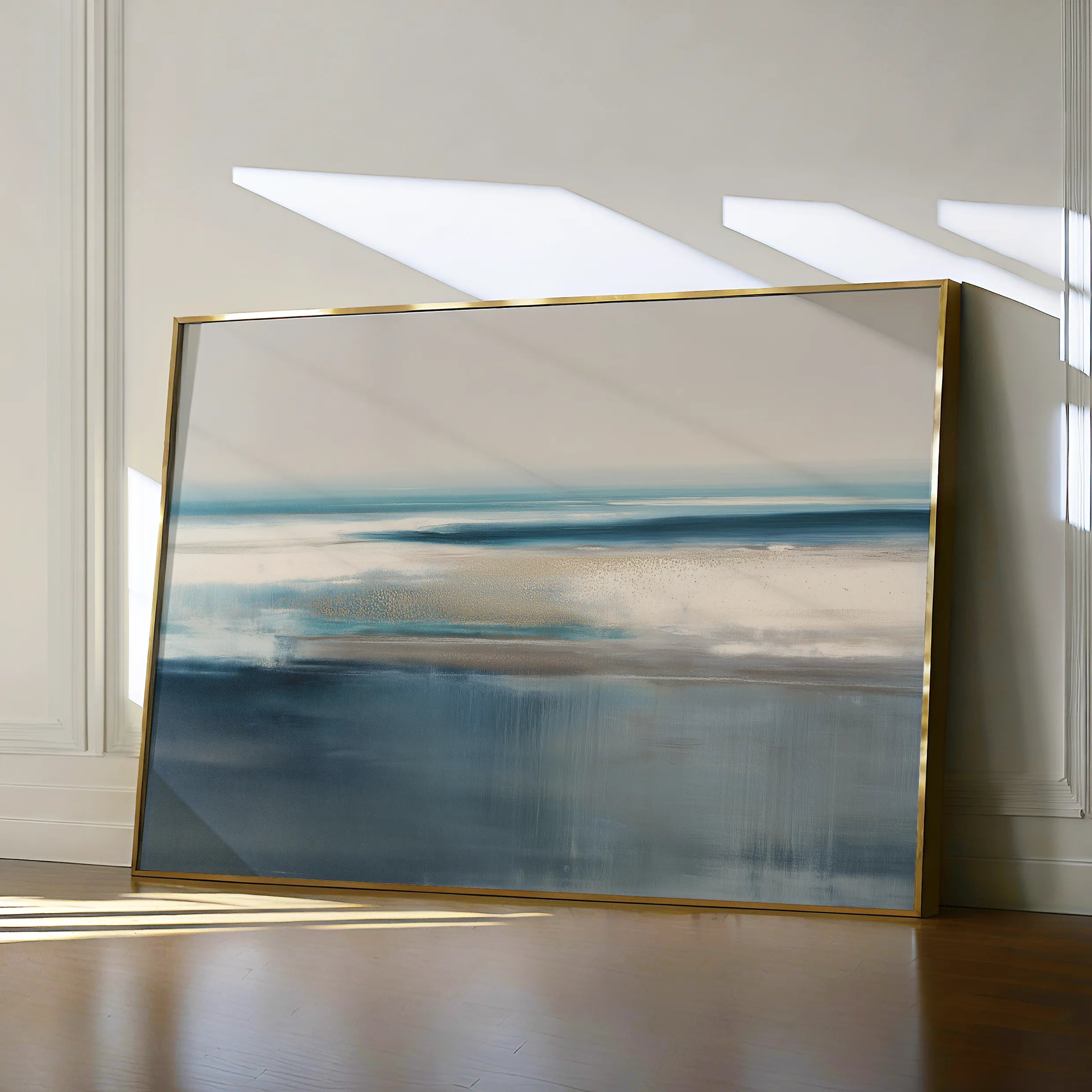 Abstract 1729 Canvas Art 18" x 24" / 45 x 60 cm / Black