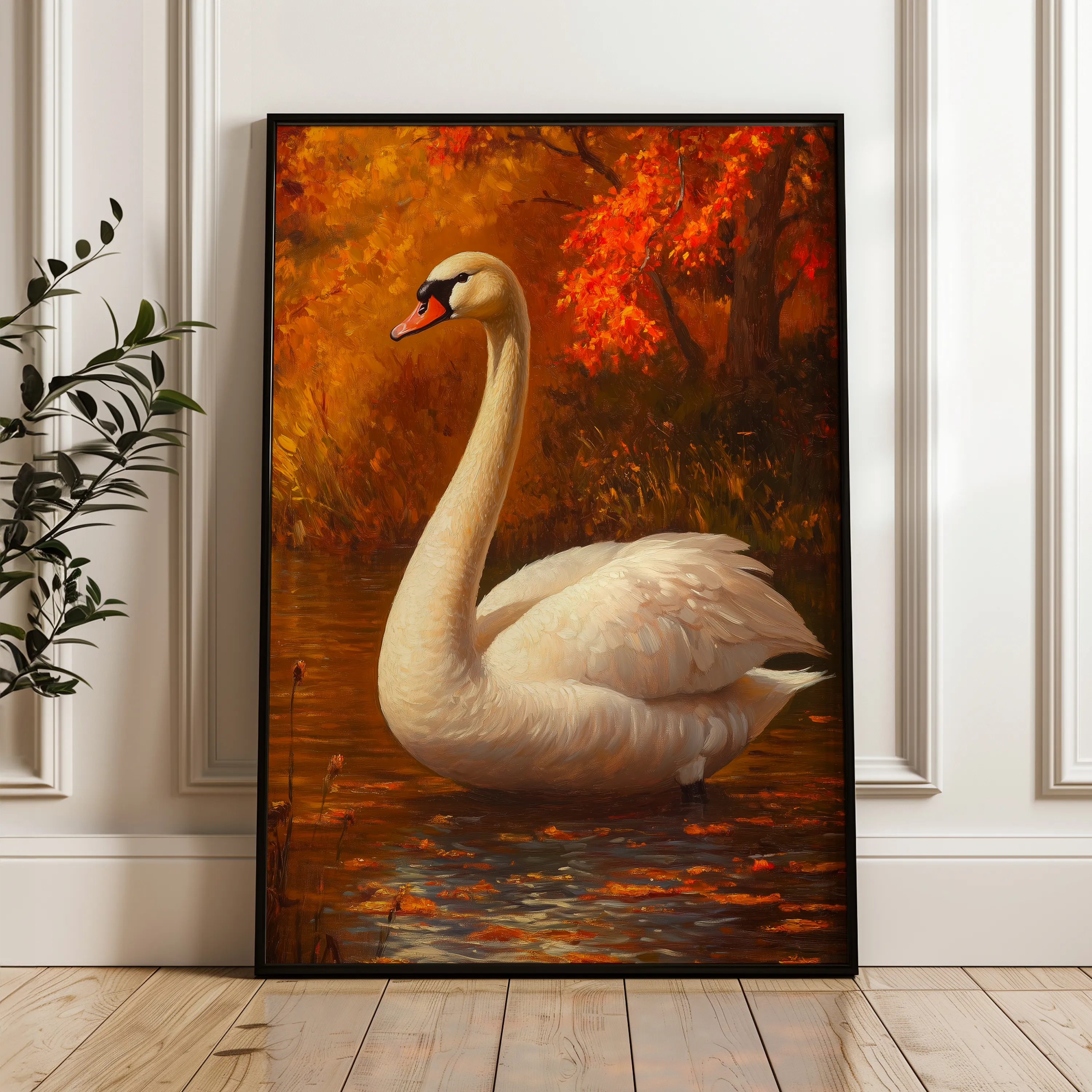Animals 173 Canvas Art 18" x 24" / 45 x 60 cm / Black