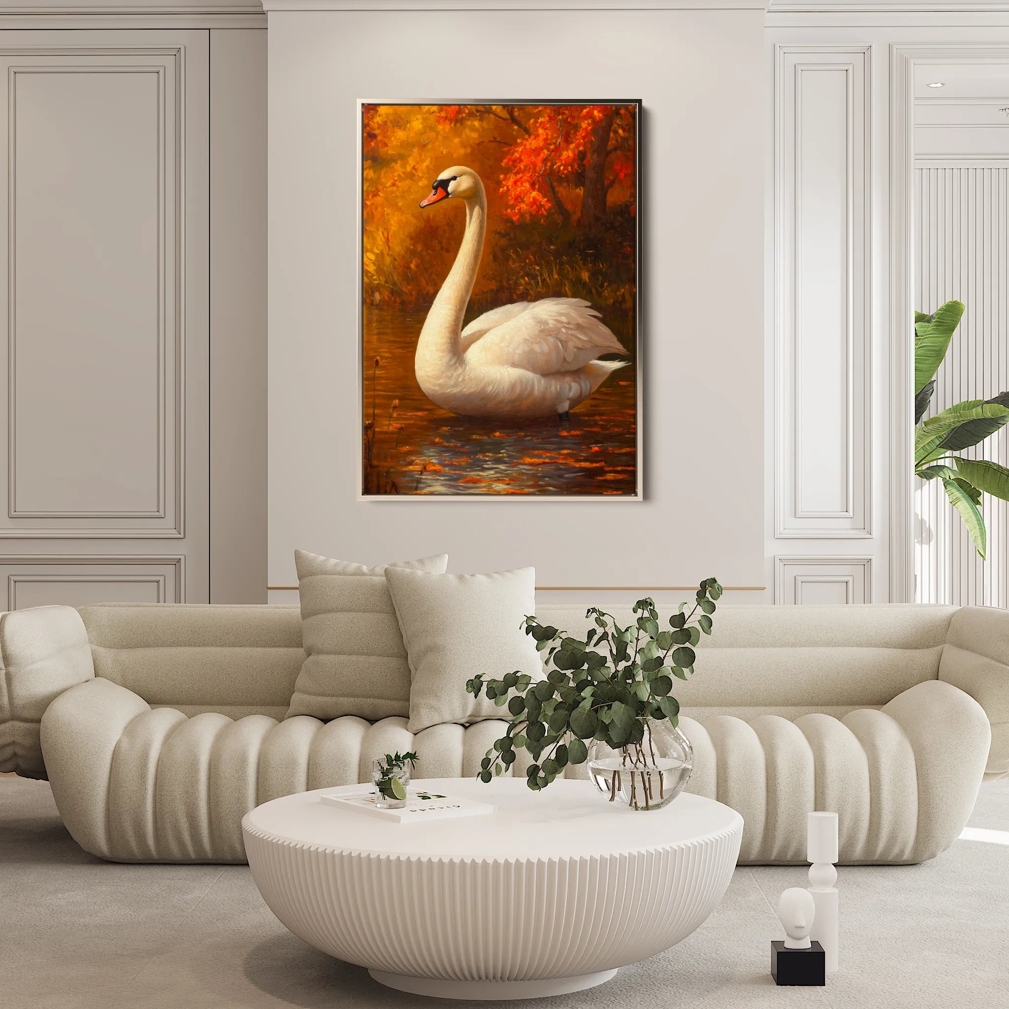 Animals 173 Canvas Art 18" x 24" / 45 x 60 cm / Black