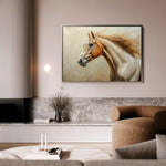Horses 173 Canvas Art 60 x 40 cm / Black