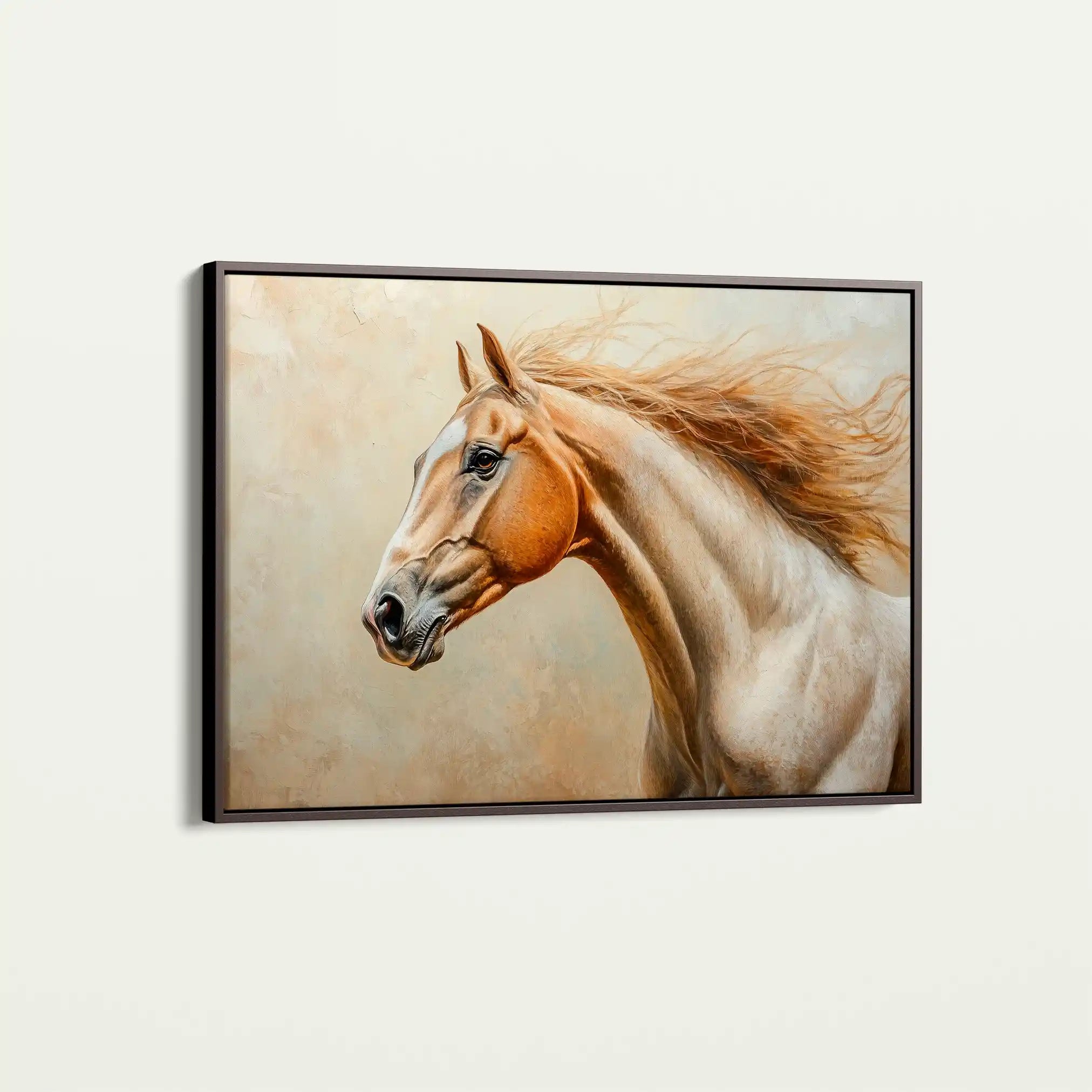 Horses 173 Canvas Art 60 x 40 cm / Black