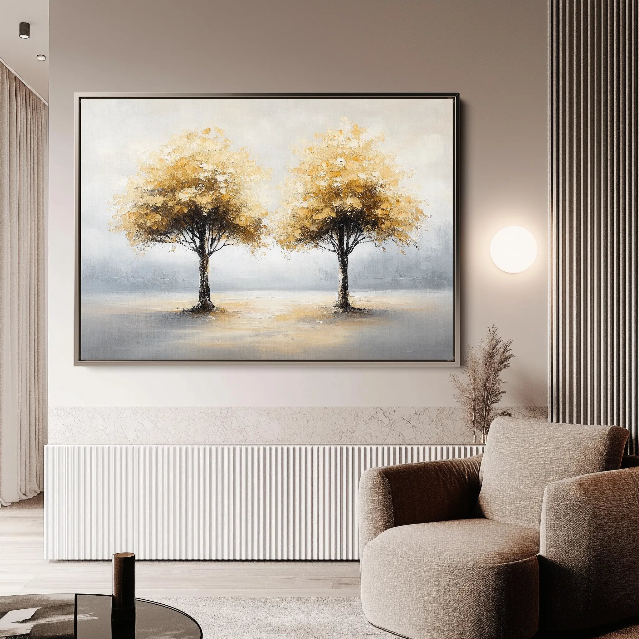 Landscape 173 Canvas Art 18" x 24" / 45 x 60 cm / Black