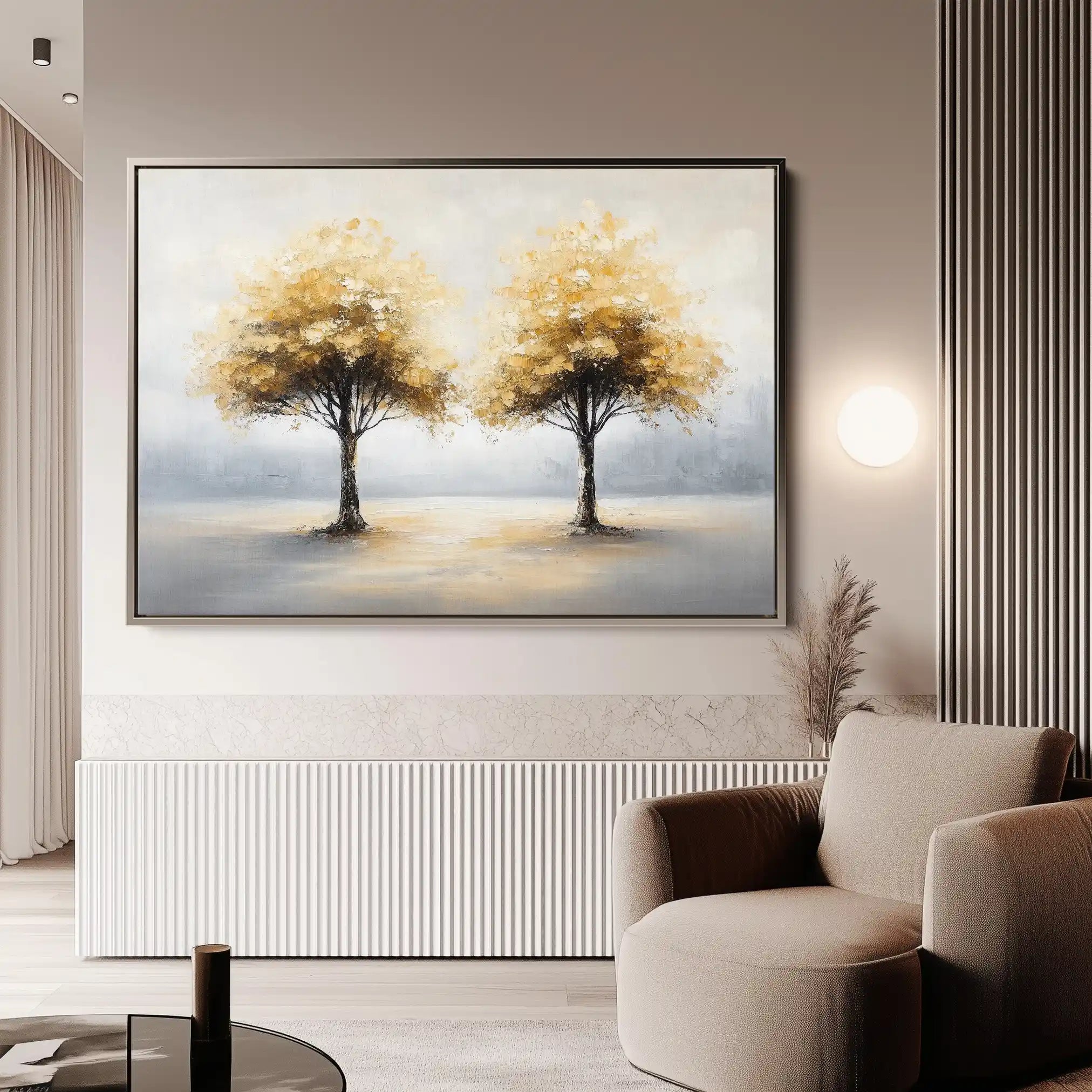 Landscape 173 Canvas Art 60 x 40 cm / Black