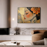 Portrait 173 Canvas Art 18" x 24" / 45 x 60 cm / Black