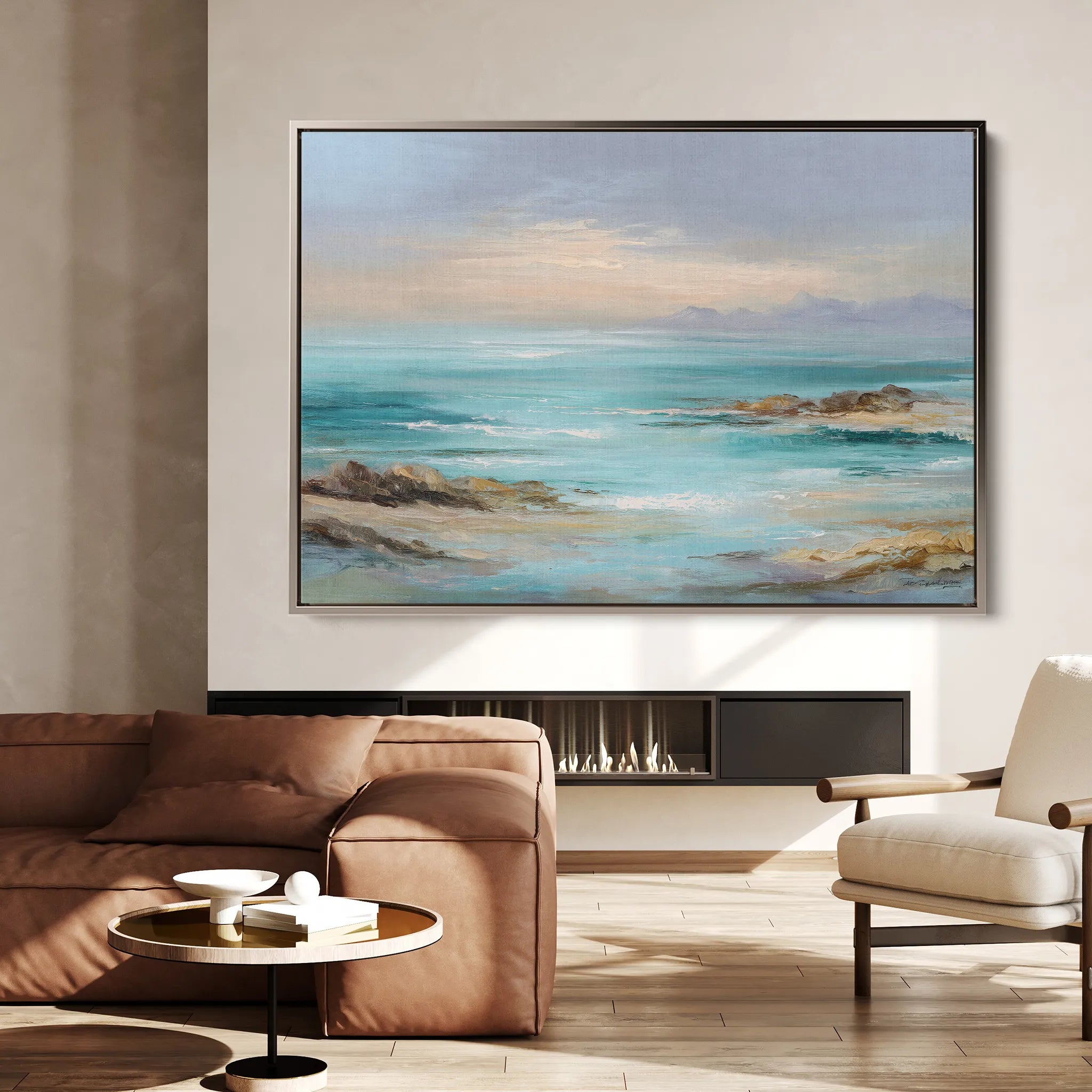 Abstract 1731 Canvas Art 18" x 24" / 45 x 60 cm / Black