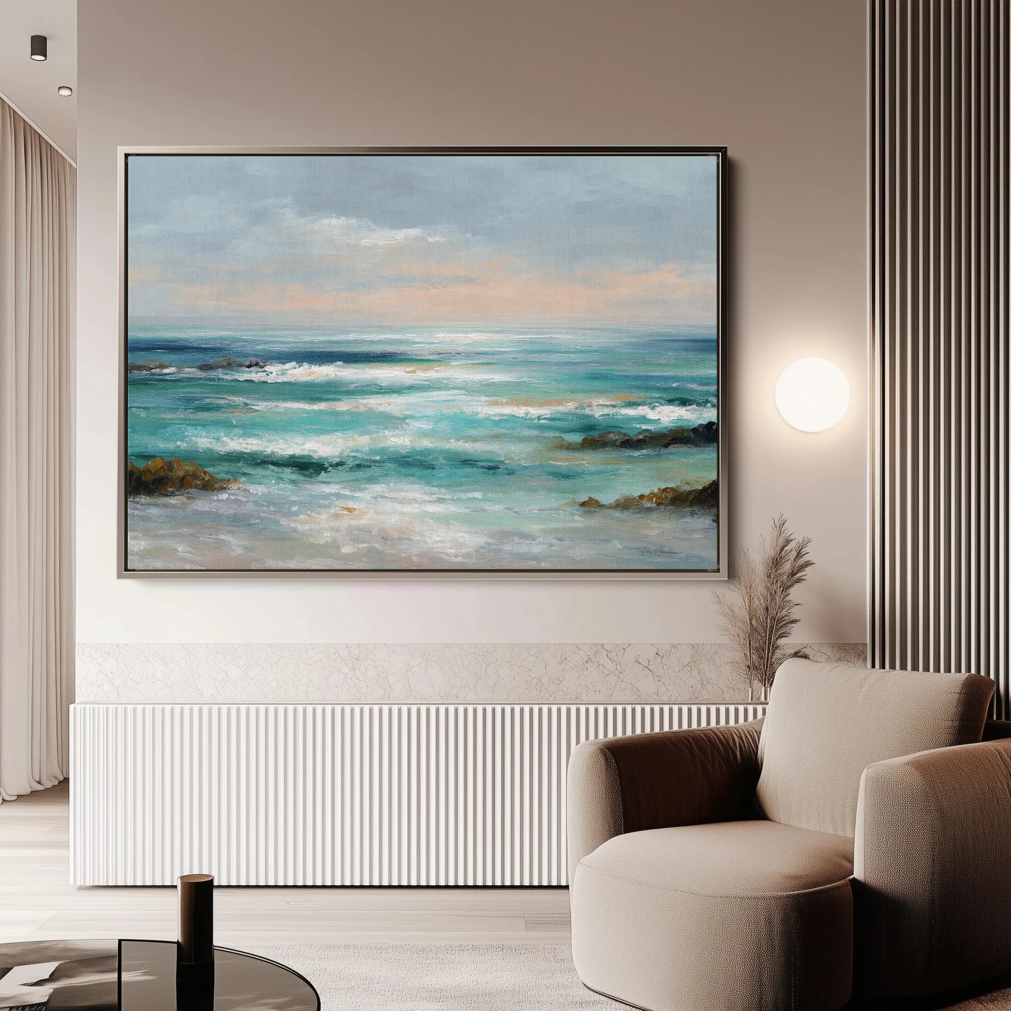 Abstract 1732 Canvas Art 18" x 24" / 45 x 60 cm / Black