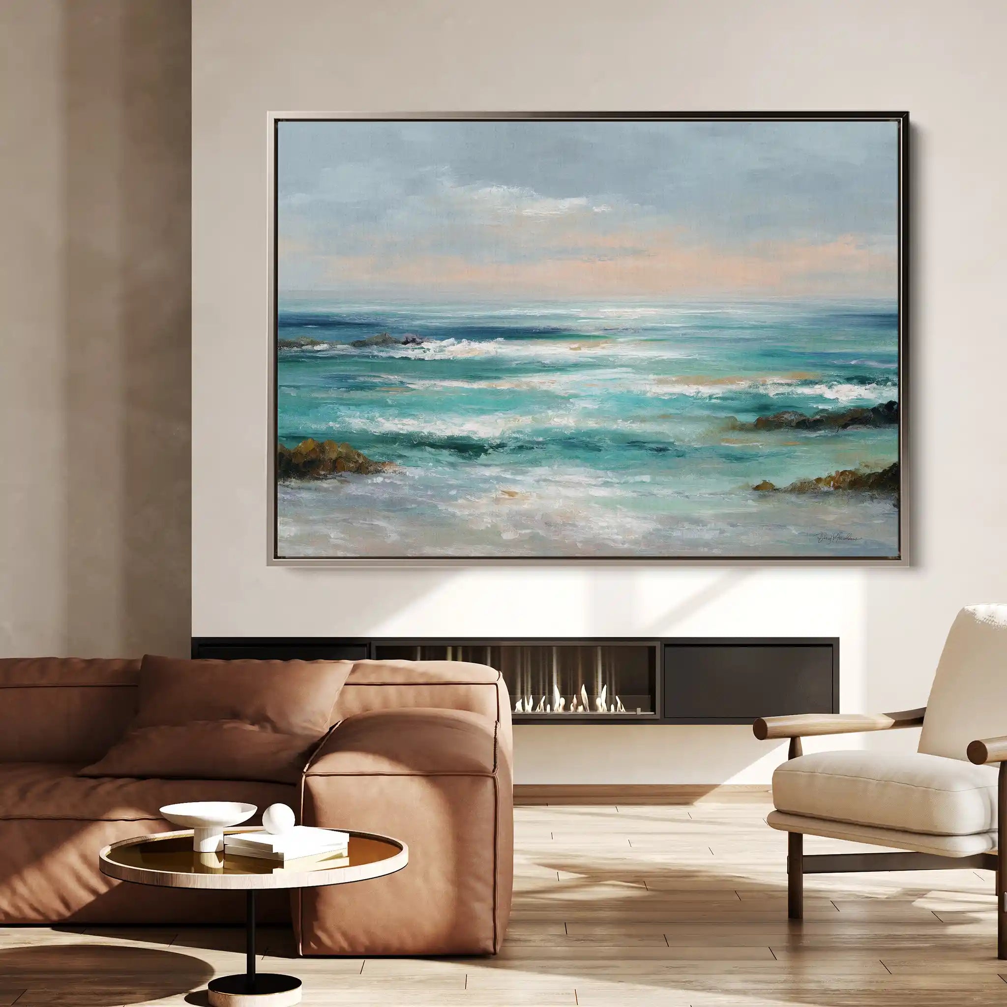 Abstract 1732 Canvas Art 60 x 40 cm / Black