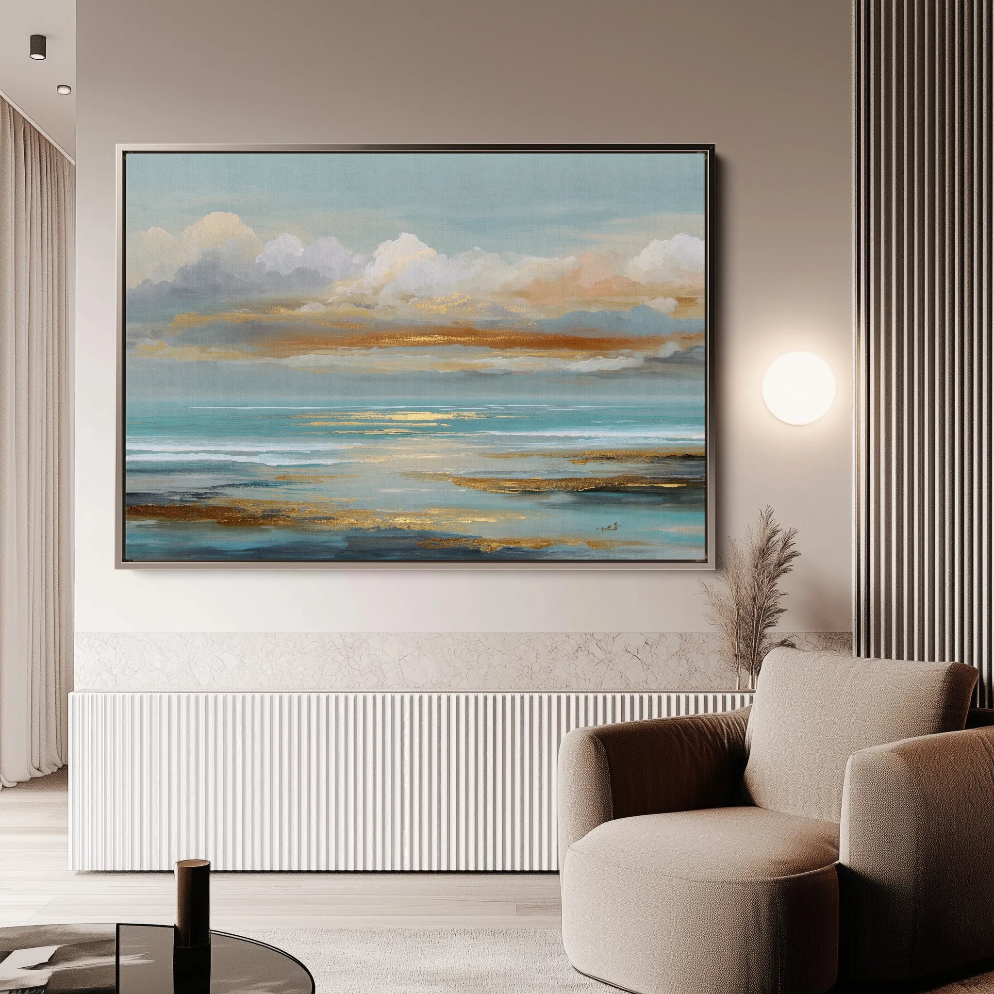 Abstract 1733 Canvas Art 18" x 24" / 45 x 60 cm / Black