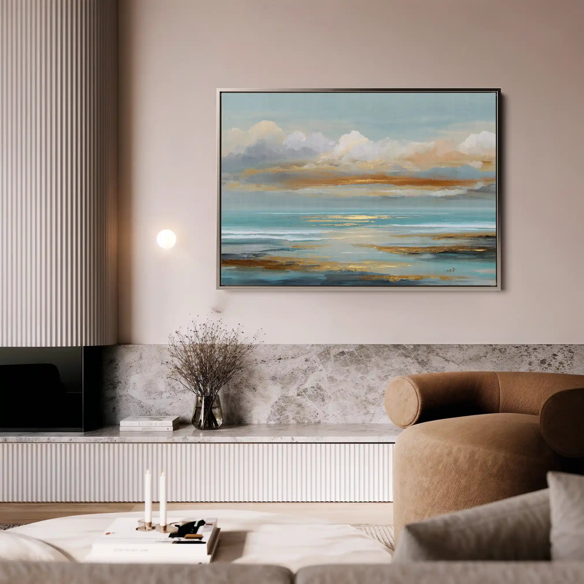 Abstract 1733 Canvas Art 60 x 40 cm / Black