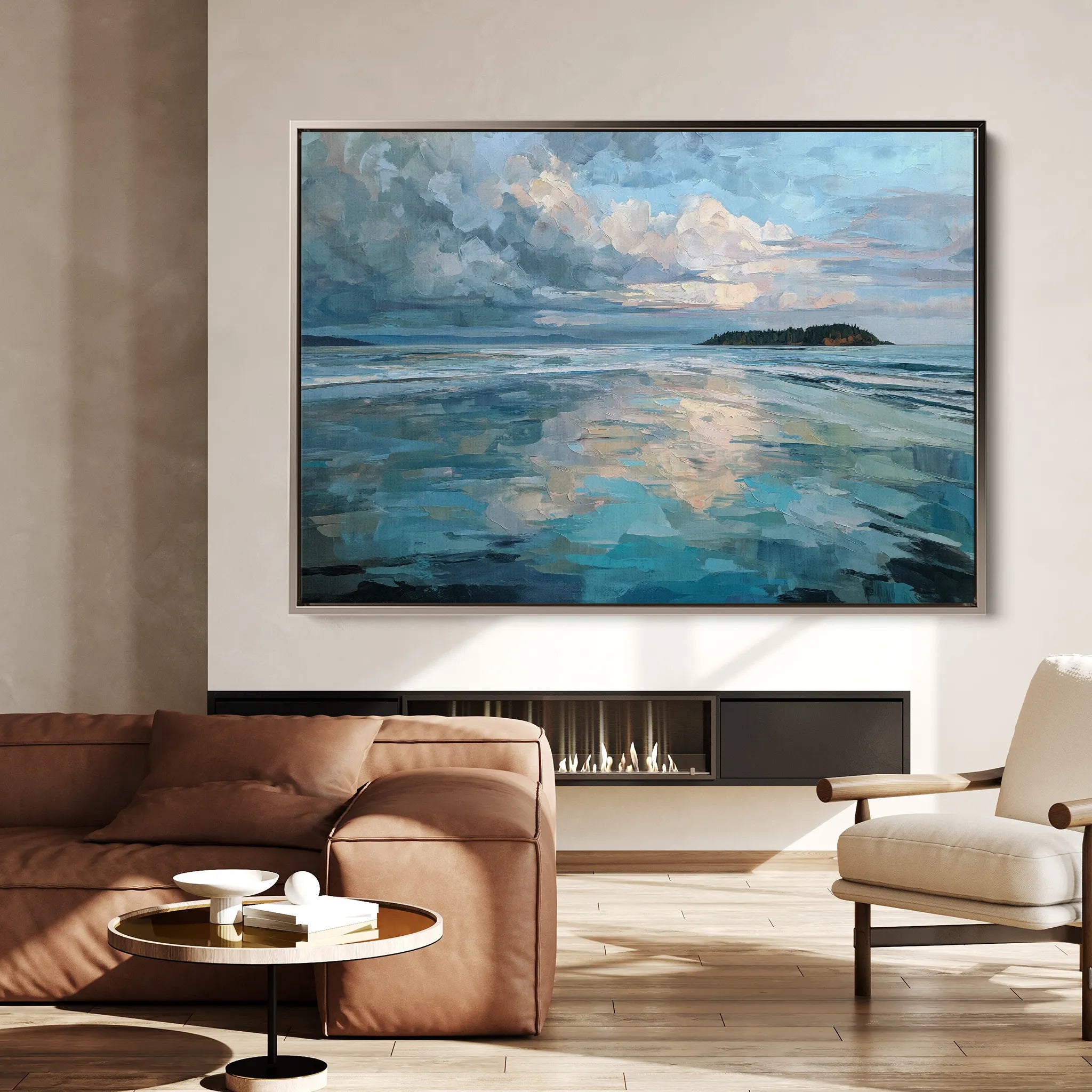 Abstract 1734 Canvas Art 18" x 24" / 45 x 60 cm / Black