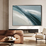 Abstract 1735 Canvas Art 18" x 24" / 45 x 60 cm / Black