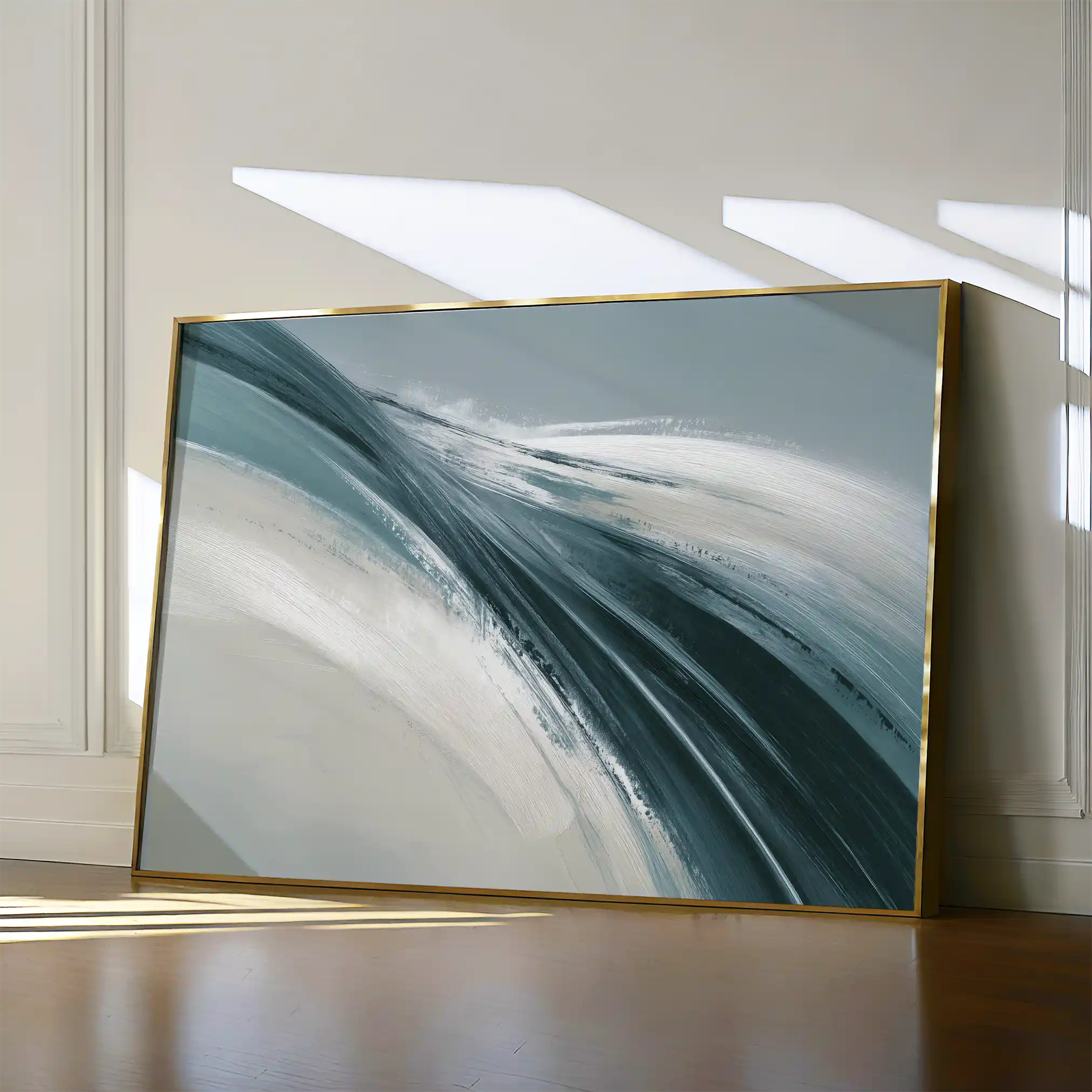 Abstract 1735 Canvas Art 60 x 40 cm / Black