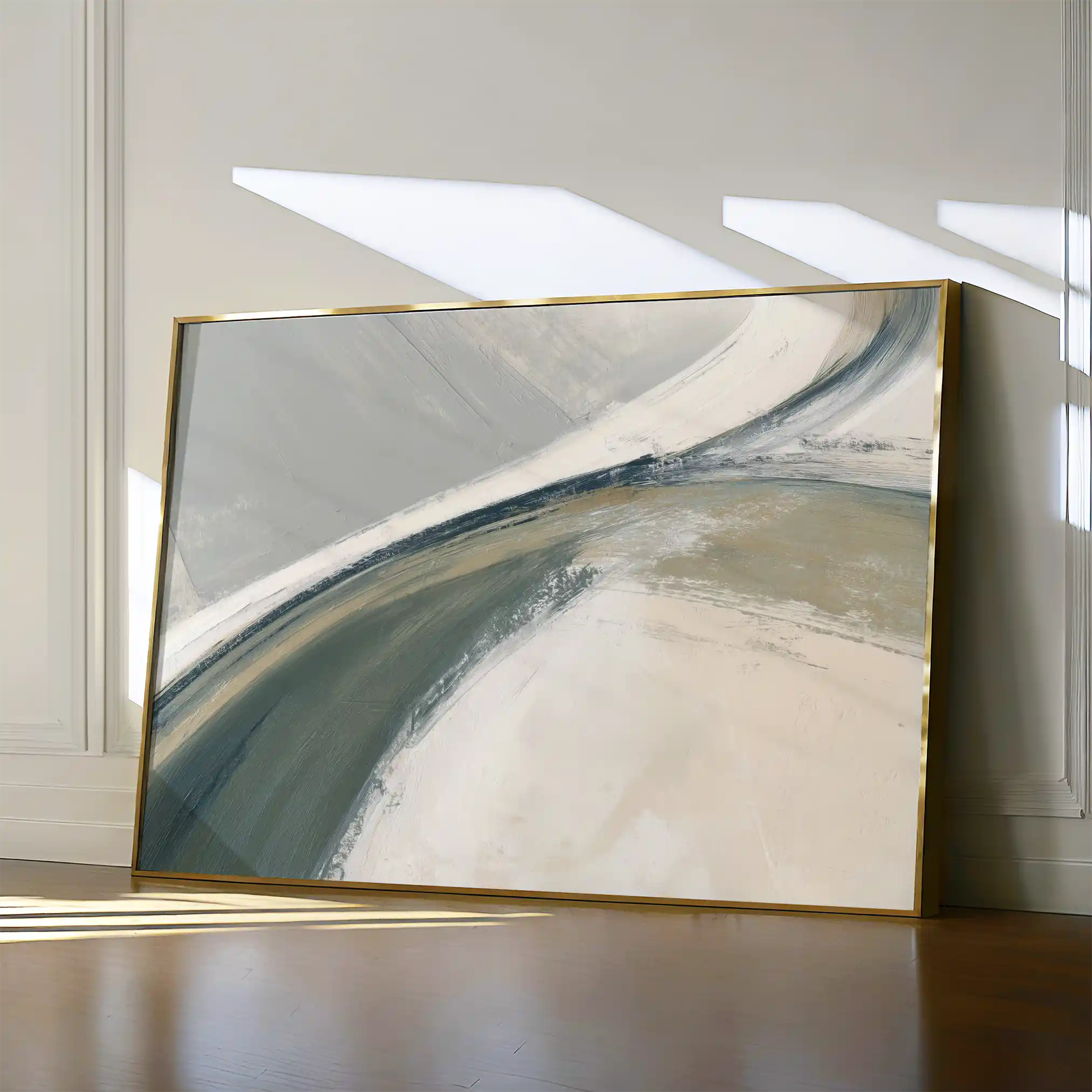 Abstract 1736 Canvas Art 18" x 24" / 45 x 60 cm / Black