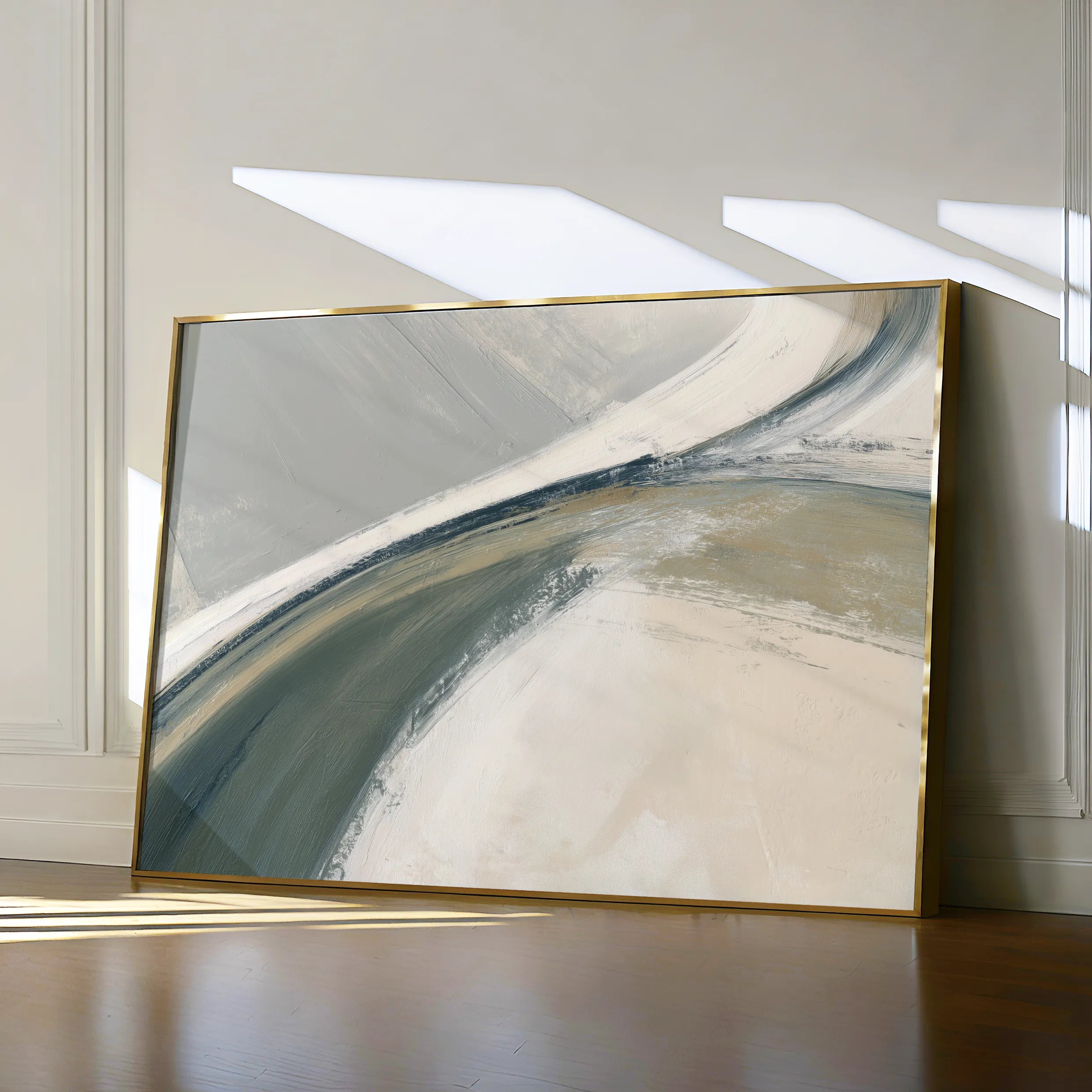 Abstract 1736 Canvas Art 18" x 24" / 45 x 60 cm / Black