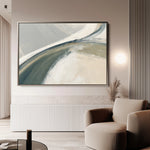 Abstract 1736 Canvas Art 18" x 24" / 45 x 60 cm / Black