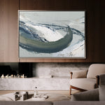 Abstract 1737 Canvas Art 18" x 24" / 45 x 60 cm / Black