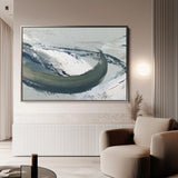 Abstract 1737 Canvas Art 18" x 24" / 45 x 60 cm / Black