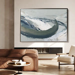 Abstract 1737 Canvas Art 60 x 40 cm / Black