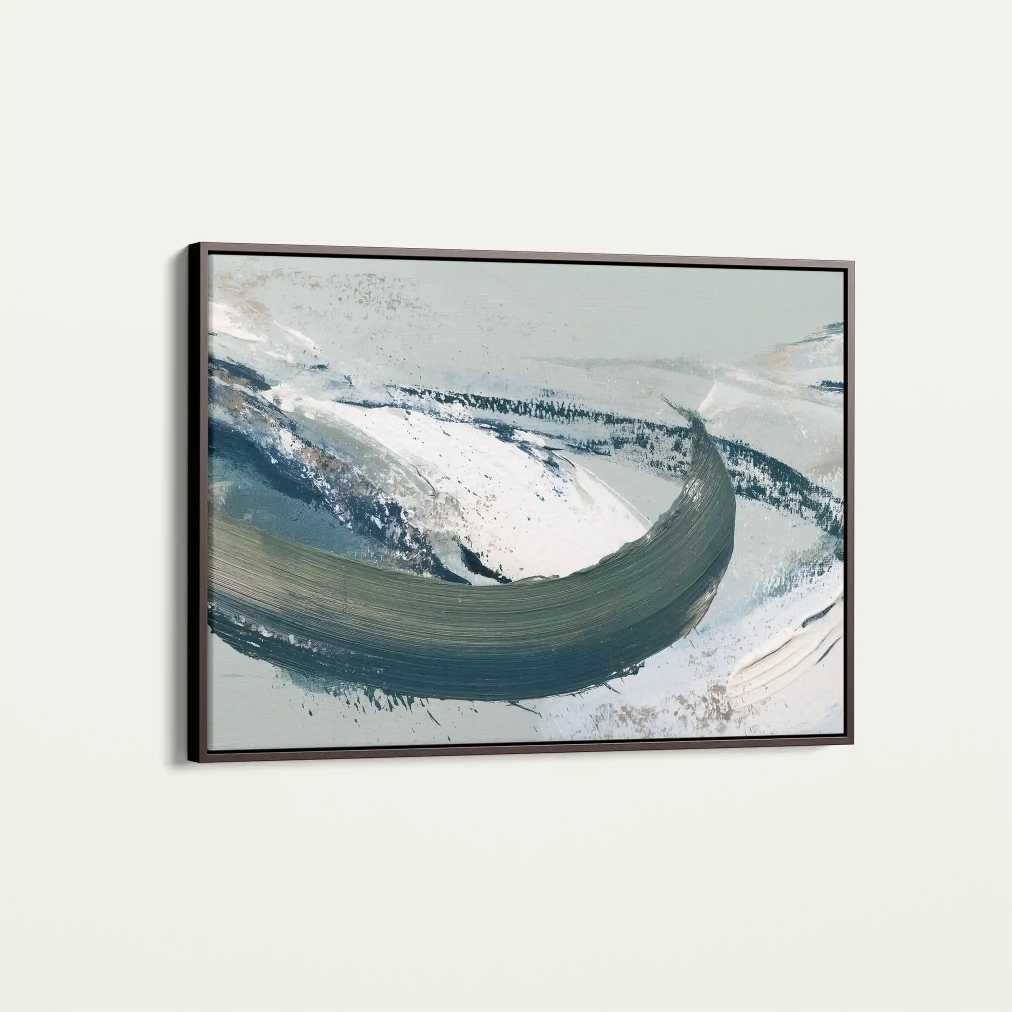 Abstract 1737 Canvas Art 60 x 40 cm / Black