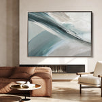 Abstract 1738 Canvas Art 18" x 24" / 45 x 60 cm / Black
