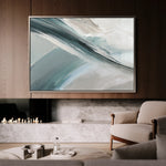 Abstract 1738 Canvas Art 18" x 24" / 45 x 60 cm / Black