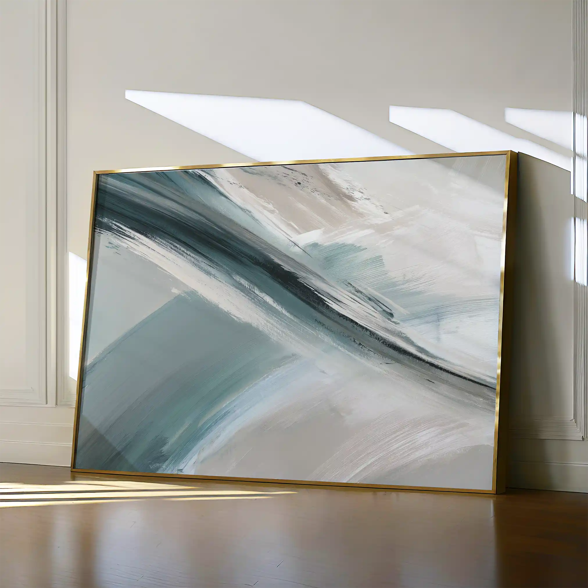 Abstract 1738 Canvas Art 60 x 40 cm / Black