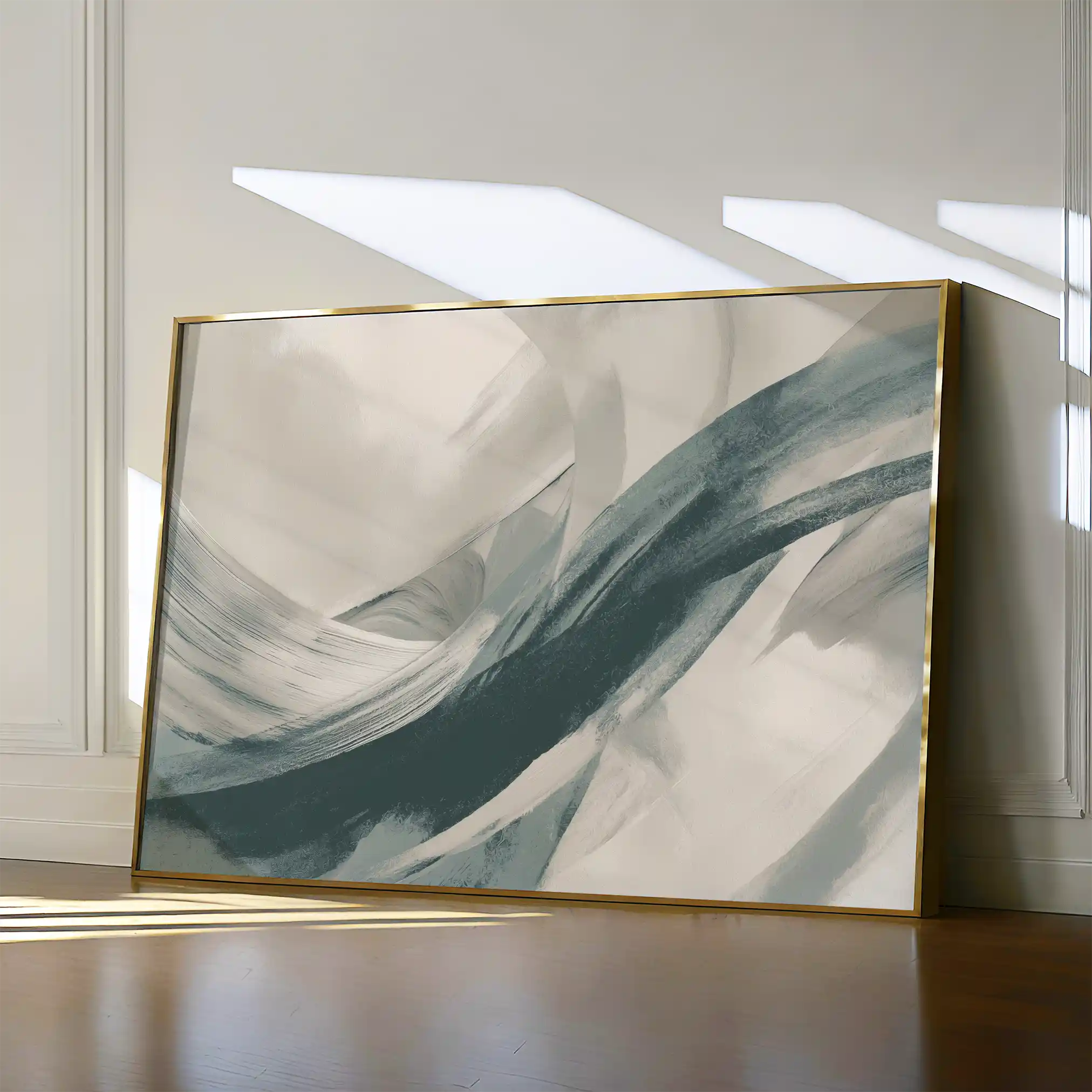 Abstract 1739 Canvas Art 18" x 24" / 45 x 60 cm / Black