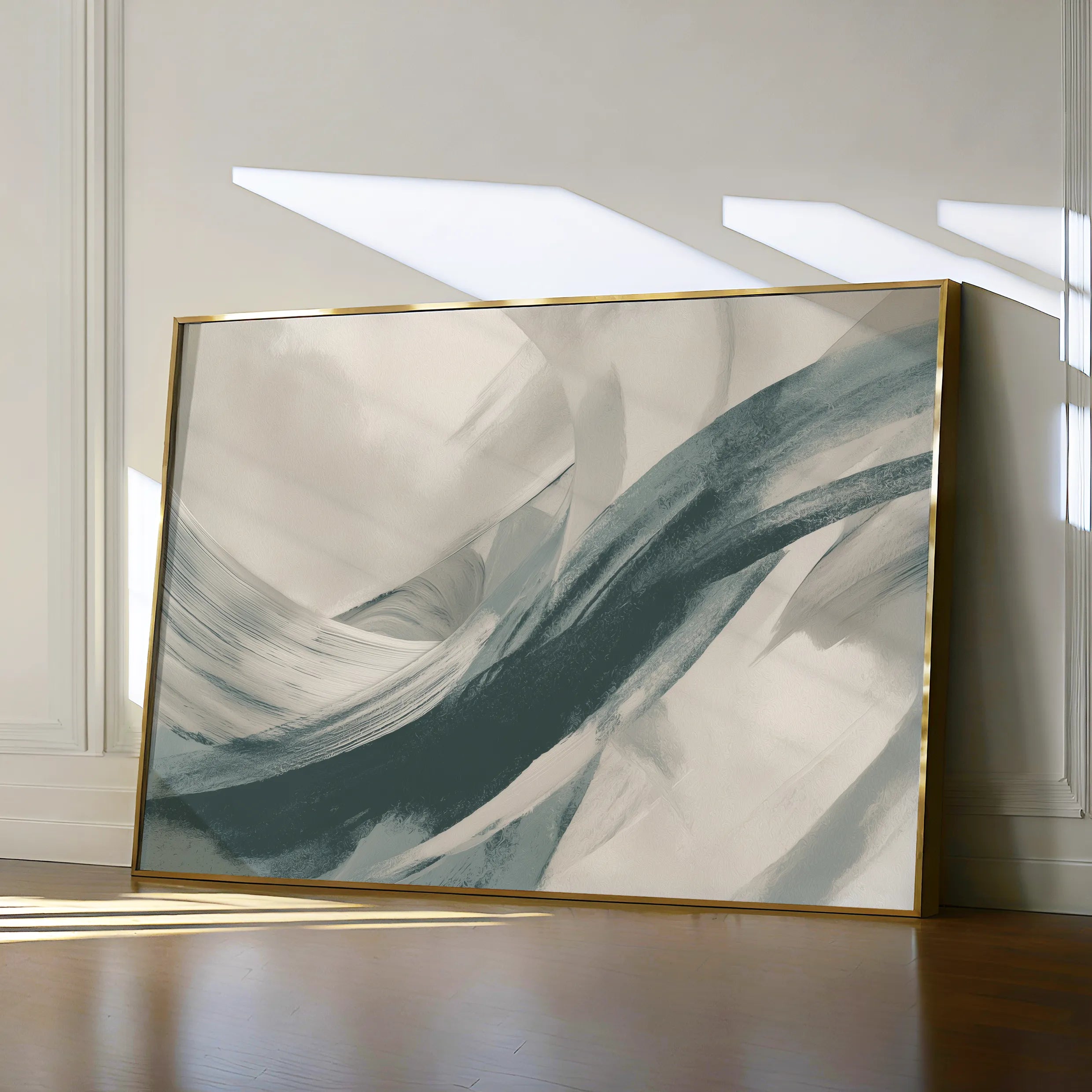 Abstract 1739 Canvas Art 18" x 24" / 45 x 60 cm / Black