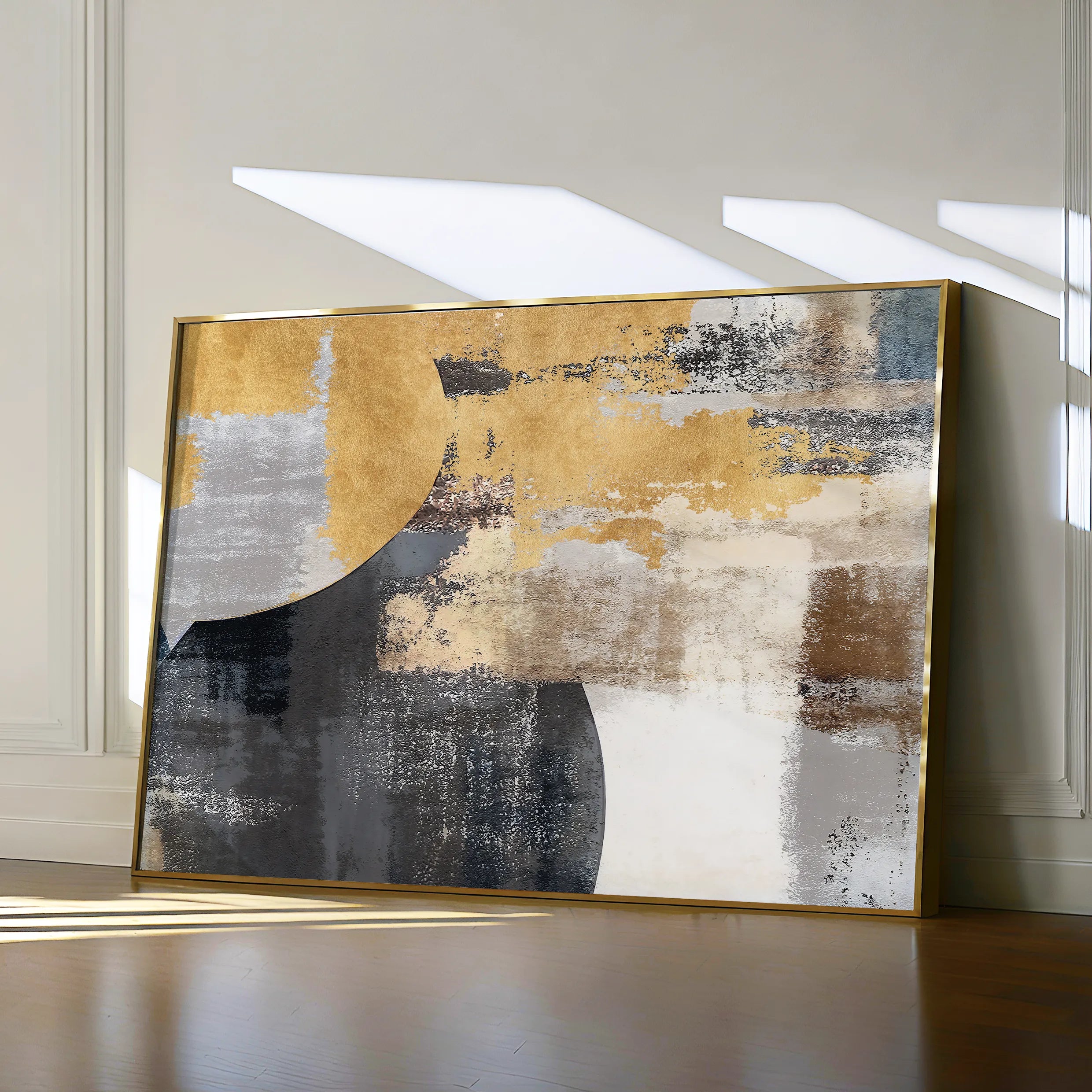 Abstract 174 Canvas Art 18" x 24" / 45 x 60 cm / Black