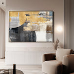 Abstract 174 Canvas Art 18" x 24" / 45 x 60 cm / Black