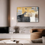 Abstract 174 Canvas Art 18" x 24" / 45 x 60 cm / Black