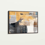 Abstract 174 Canvas Art 18" x 24" / 45 x 60 cm / Black
