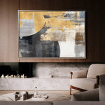 Abstract 174 Canvas Art 60 x 40 cm / Black