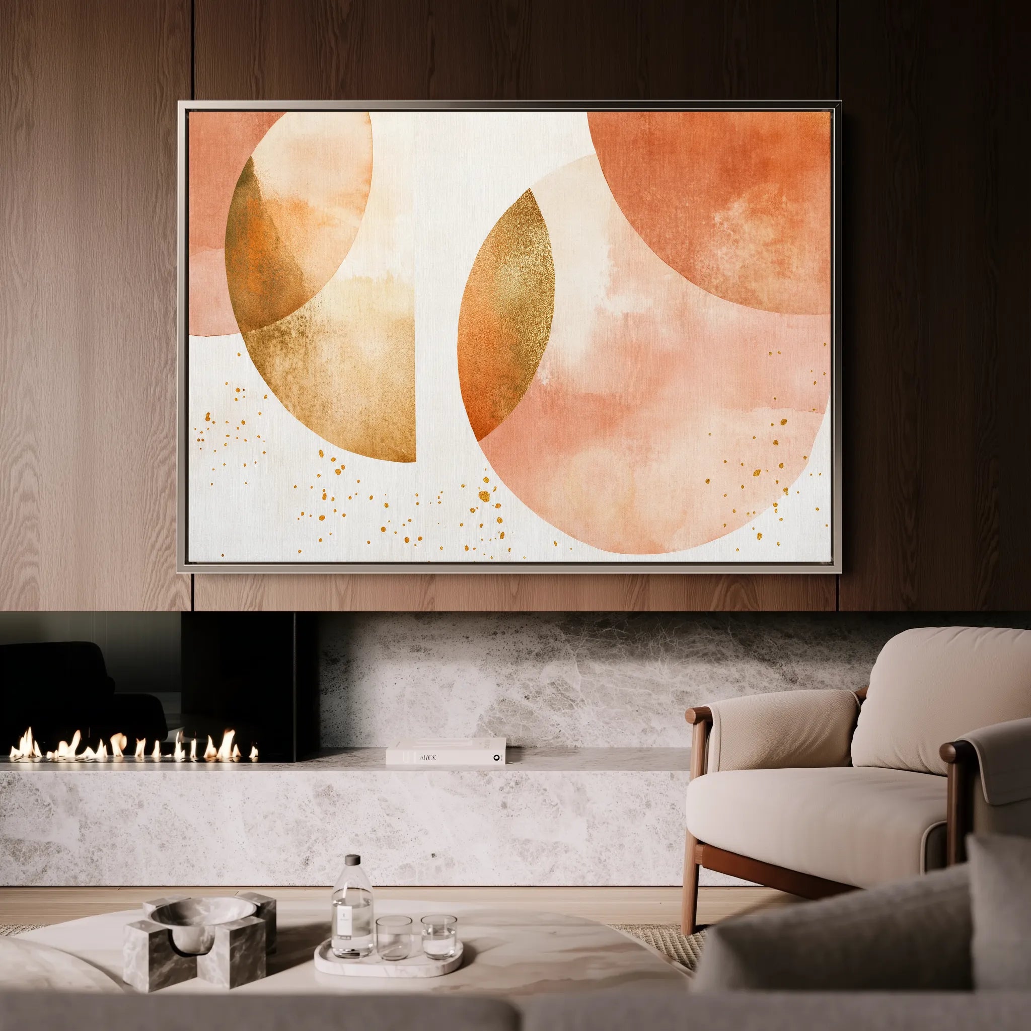Boho 174 Canvas Art 18" x 24" / 45 x 60 cm / Black