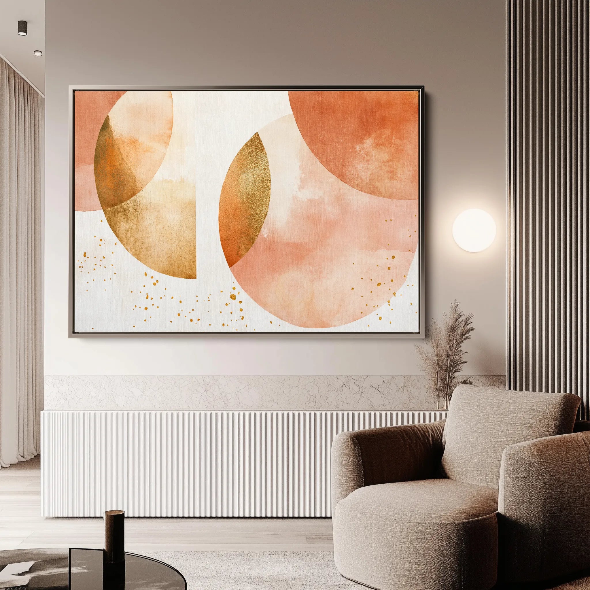 Boho 174 Canvas Art 18" x 24" / 45 x 60 cm / Black