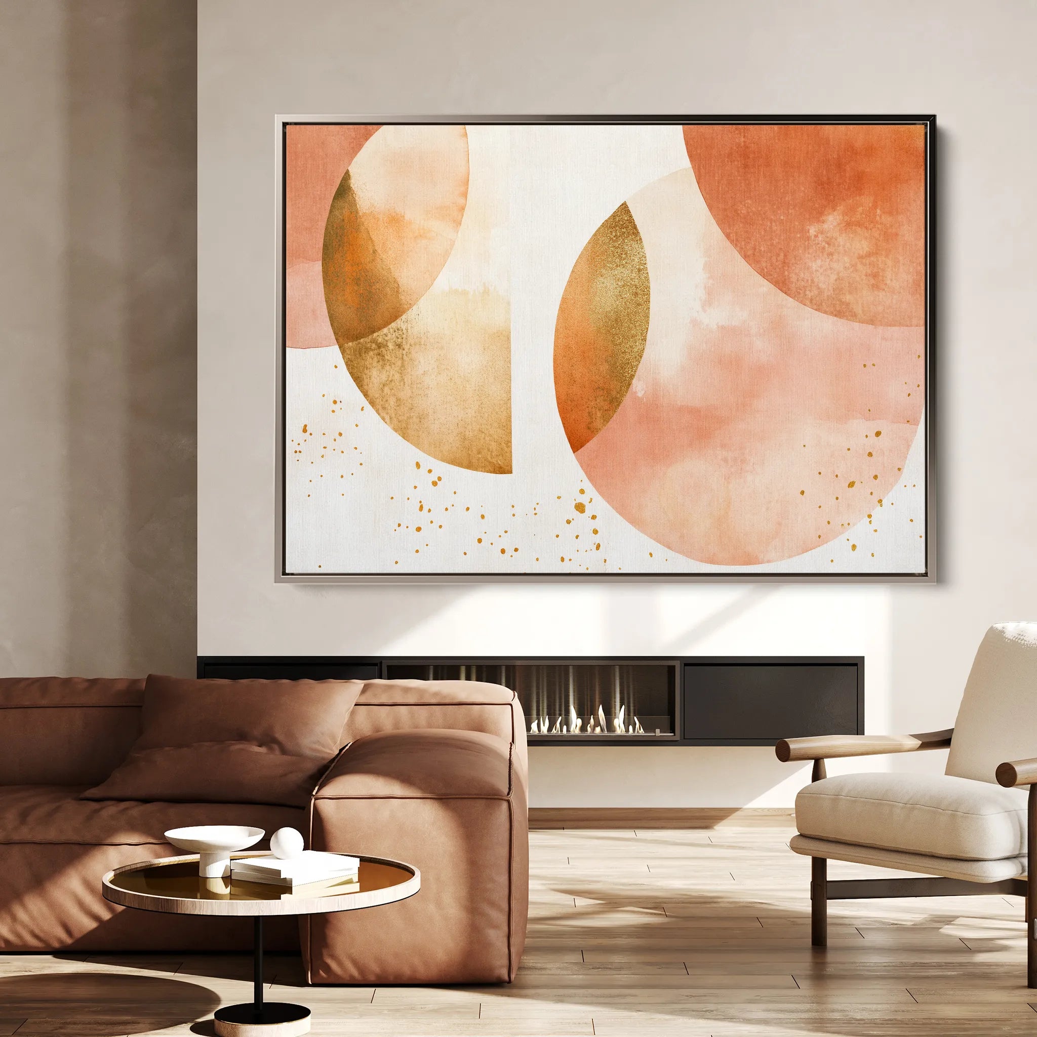 Boho 174 Canvas Art 18" x 24" / 45 x 60 cm / Black
