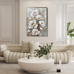 Floral 174 Canvas Art 18" x 24" / 45 x 60 cm / Black