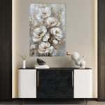 Floral 174 Canvas Art 60 x 40 cm / Black