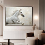 Horses 174 Canvas Art 18" x 24" / 45 x 60 cm / Black