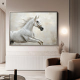 Horses 174 Canvas Art 18" x 24" / 45 x 60 cm / Black