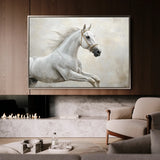 Horses 174 Canvas Art 18" x 24" / 45 x 60 cm / Black