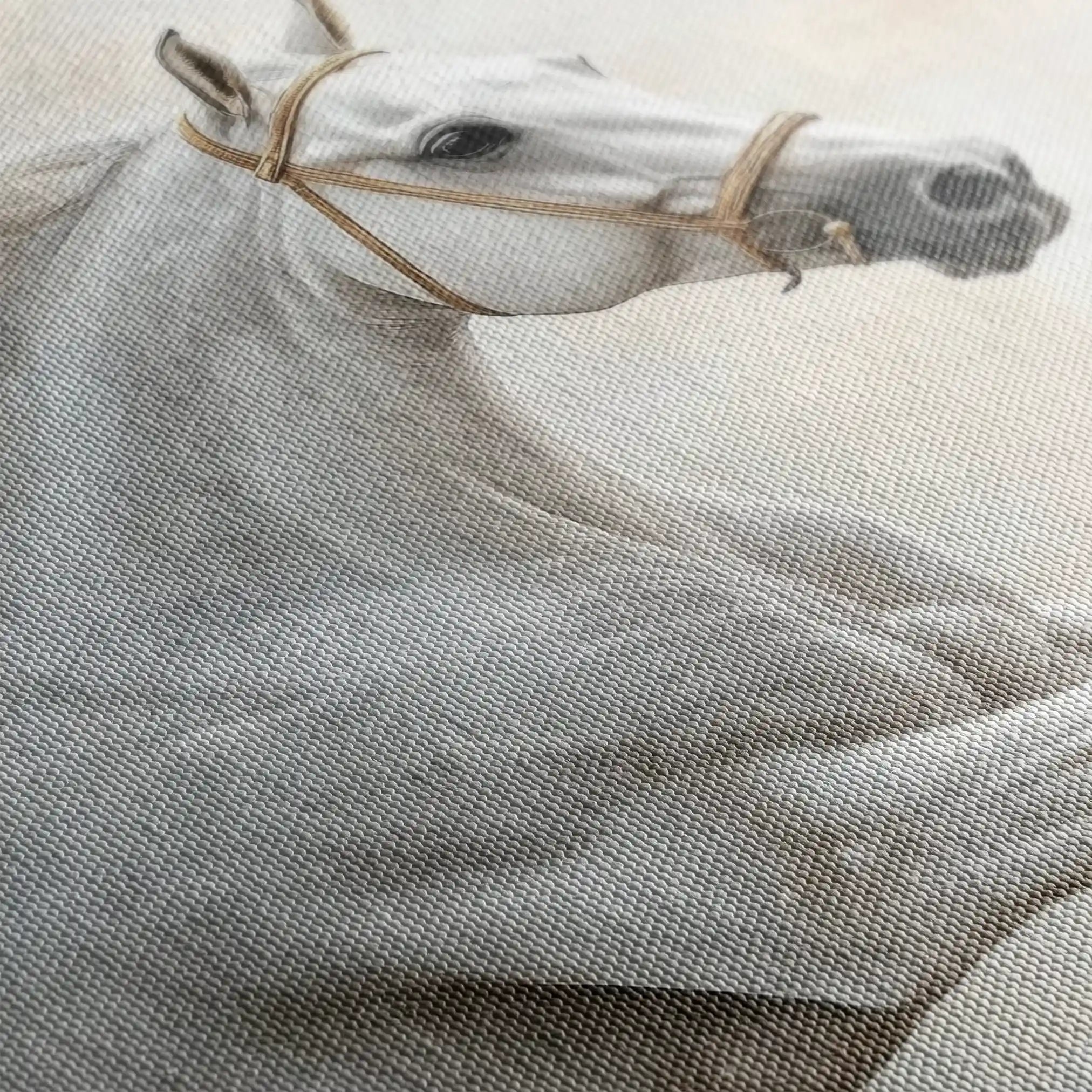 Horses 174 Canvas Art 60 x 40 cm / Black