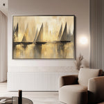 Landscape 174 Canvas Art 18" x 24" / 45 x 60 cm / Black