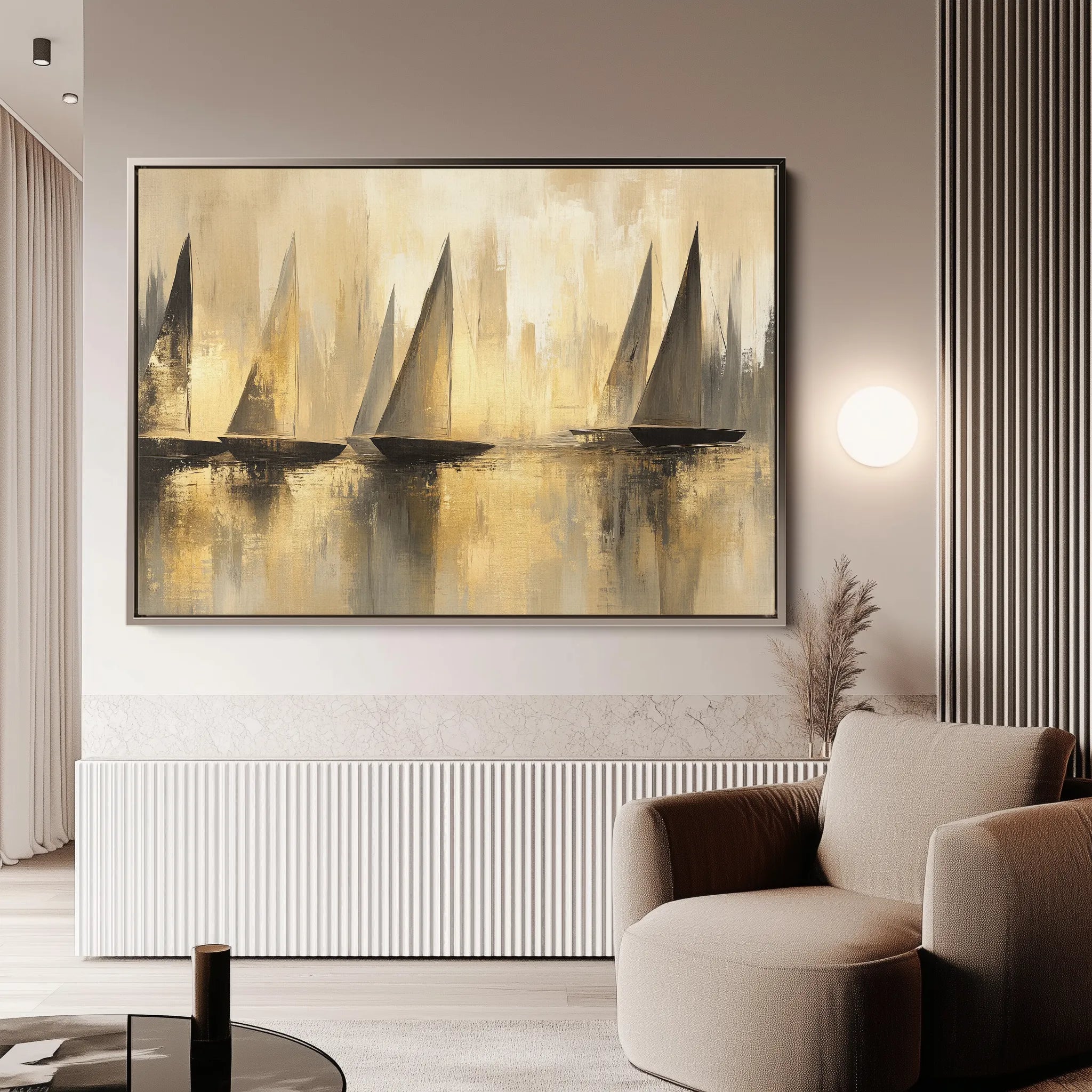 Landscape 174 Canvas Art 18" x 24" / 45 x 60 cm / Black