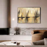 Landscape 174 Canvas Art 18" x 24" / 45 x 60 cm / Black