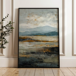 Abstract 1741 Canvas Art 18" x 24" / 45 x 60 cm / Black