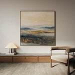 Abstract 1743 Canvas Art 16" x 16" / 40 x 40 cm / Black