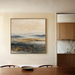 Abstract 1743 Canvas Art 16" x 16" / 40 x 40 cm / Black