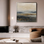 Abstract 1743 Canvas Art 16" x 16" / 40 x 40 cm / Black