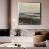 Abstract 1743 Canvas Art 16" x 16" / 40 x 40 cm / Black
